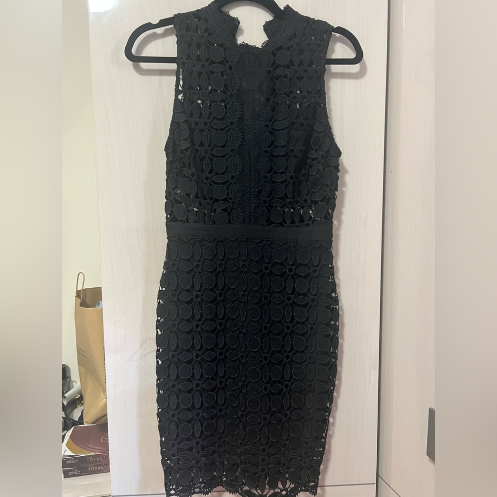 Black lace dress size small